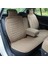 Tüm Araçlarla Uyumlu Premium Koltuk Minderi Ön ve Arka Koltuklar Için 5'li Bej Renk 2