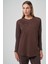 3004 Süet Tunik Kahve 1