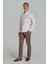 Regular Fit Paşa Yaka Cepsiz Açık Kahve Erkek Gömlek GMKTN250004_D10 3
