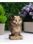British Shorthair Kedi Büst Heykel – El Yapımı Dekoratif Figür 12CM – Masa Üstü Biblo 1