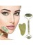 İEG® Çift Taraflı 2li Cilt Yüz Masaj Aleti Jade Roller Yeşim Taşı Seti 1