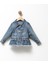 Fırfır Nakışlı Kız Çocuk Kot/denim Ceket 1