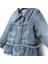 Fırfır Nakışlı Kız Çocuk Kot/denim Ceket 2
