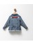 Fırfır Nakışlı Kız Çocuk Kot/denim Ceket 3