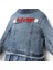 Fırfır Nakışlı Kız Çocuk Kot/denim Ceket 4