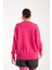 Kadın Fuşya Kayık Yaka Triko Bluz 2