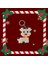 Yılbaşı Temalı Pixcel Geyik Anahtarlık 1
