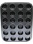 24 Gözlü Metal - Siyah Muffın Kek Kalıbı (K95) 1