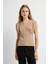 Kolsuz Büzgülü Bluz Camel 11545831000 1
