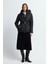 Kemerli Kısa Şişme Mont Siyah 15245278000 3