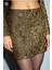 Mert Aslan Jakarlı Mini Etek Gold 12744005003 4