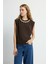 Inci Detaylı Tişört Kahve 17545201001 1