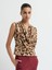 Kolsuz Degaje Desenli Bluz Leopar Kahve 11544966002 1