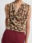 Kolsuz Degaje Desenli Bluz Leopar Kahve 11544966002 2