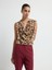 Kolsuz Degaje Desenli Bluz Leopar Kahve 11544966002 4