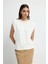 Inci Detaylı Tişört Kemik 17545201001 1