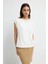 Inci Detaylı Tişört Kemik 17545201001 4