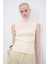 Balıkçı Yaka Kolsuz Triko Kazak Vanilya 13942855001 1