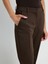 Paçası Yırtmaçlı Yandan Cepli Pantolon Kahve 15326539168 4