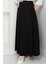Siyah Oyssho Kumaş Kadın Etek Beli Lastikli 38 40 42 44 46 48 Bedenlere Uyumludur. 2