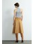 Moda Tutkusu Süet Midi Etek Camel 127M2273000 6