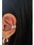 Çoklu Görünüm Kadın Sıkıştırmalı Earcuff Kıkırdak Küpe Gümüş 1