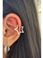 Yıldız Tasarım Sıkıştırmalı Earcuff Kıkırdak Küpe Gümüş 1