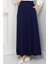 Lcivert Oyssho Kumaş Kadın Etek Beli Lastikli 38 40 42 44 46 48 Bedenlere Uyumludur. 2
