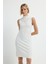 Garnili Kolsuz Triko Elbise Kemik 12445596000 4
