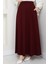Bordo Oyssho Kumaş Kadın Etek Beli Lastikli 38 40 42 44 46 48 Bedenlere Uyumludur. 2