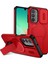 Samsung Galaxy A26/A17 5g/4g Için Manyetik Kılıf, Kayar Kamera Korumalı Çift Katmanlı Darbeye Dayanıklı Telefon Kılıfı, Ayarlanabilir Stand, Kırmızı (Yurt Dışından) 1