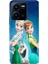 Vivo Y22S - Y35 Uyumlu Kılıf Resimli Desenli Silikon Elsa Anna Olaf 1