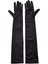 Siyah Renk Dirseğe Kadar Uzun Kumaş Eldiven (K95) 4