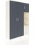 Hyperion Dolap 5 Raflı 3 Çekmeceli Tek Askılı 132X44X195 Aytaşı-Antrasit/aytaşı 2