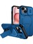 iPhone 15 Için Manyetik Kılıf, Kayar Kamera Korumalı Çift Katmanlı Darbeye Dayanıklı Telefon Kılıfı, Ayarlanabilir Stand, Mavi (Yurt Dışından) 1