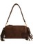 Moon Amber Omuz Çantası Süet Kahve 1