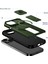 iPhone 15 Için Manyetik Kılıf, Kayar Kamera Korumalı Çift Katmanlı Darbeye Dayanıklı Telefon Kılıfı, Ayarlanabilir Stand, Yeşil (Yurt Dışından) 2