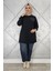 Kadın Dikme Çiçek Detaylı Tesettür Tunik 3