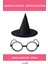 Harry Potter Siyah Büyücü Şapkası ve Gözlüğü Seti 1