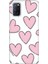 Oppo A52 A72 A92 Uyumlu Kılıf Silikon Desenli Resimli Kapak Pembe Çizgili Kalpler 1