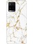 Vivo Y33S Uyumlu Kılıf Desenli Baskılı Silikon Sarı Beyaz Mermer 1