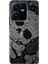 Vivo Y22S - Y35 Uyumlu Kılıf Silikon Desenli Resimli Kapak Skuller 1