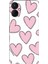 Oneplus 9 Pro Kılıf Silikon Desenli Resimli Uv Kapak Pembe Çizgili Kalpler 1