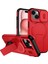iPhone 15 Için Manyetik Kılıf, Kayar Kamera Korumalı Çift Katmanlı Darbeye Dayanıklı Telefon Kılıfı, Ayarlanabilir Stand, Kırmızı (Yurt Dışından) 1