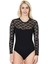 Uzun Kol Dantelli Kadın Body 342 1