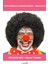 Siyah Kıvırcık Afro Peruk ve Kırmızı Sünger Burun 1