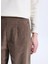 D5WL-PNT3449 Açık Kahve Relaxed Düz Kadın Pantolon 4