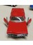 Kinsmart Oyuncak Metal Model Araba 1/36 Çek Bırak 1967 Kırmızı Chevrolet Impala 2