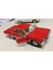 Kinsmart Oyuncak Metal Model Araba 1/36 Çek Bırak 1967 Kırmızı Chevrolet Impala 4