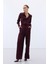 Jakarlı Pantolon - Bordo 2